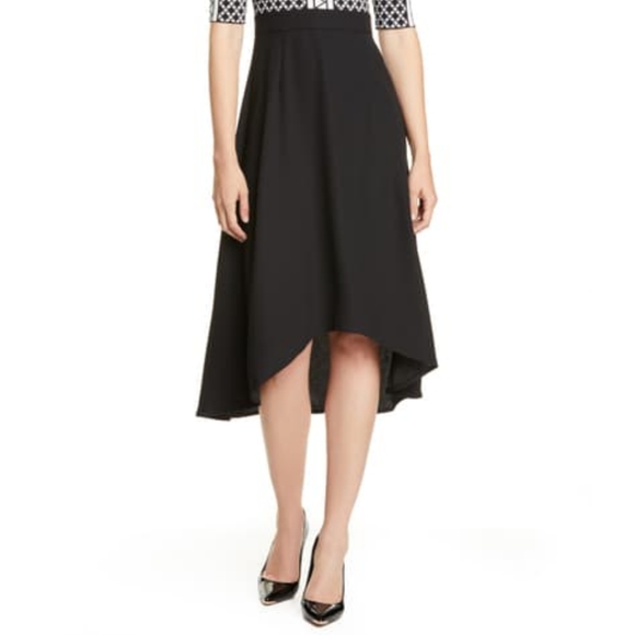 Ted Baker London Mix Print Tulip Hem Black Dress Short Sleeve Small 4-6 - Picture 2 of 3